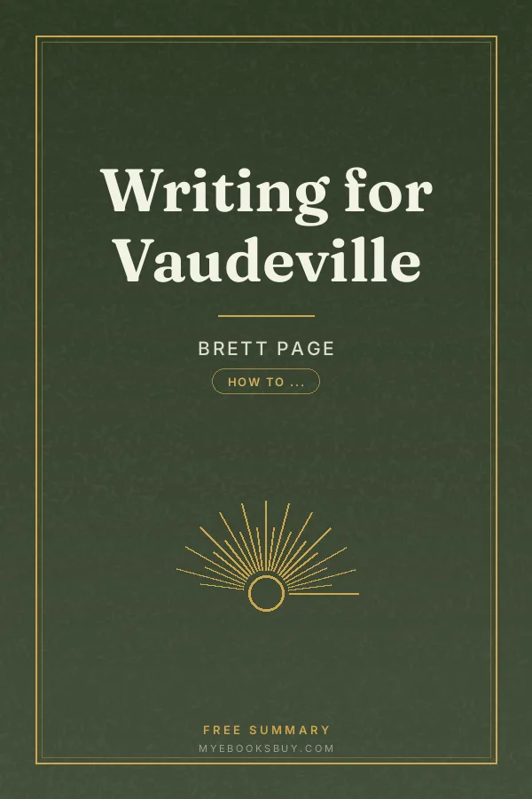 Cover of Writing for Vaudeville