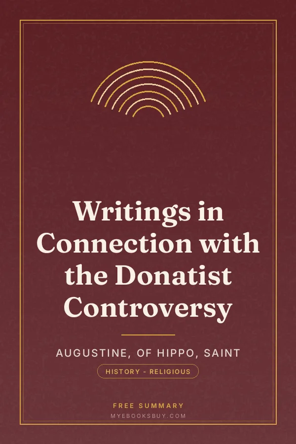 Cover of Writings in Connection with the Donatist Controversy