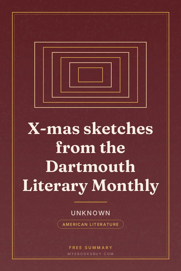 Cover of X-mas sketches from the Dartmouth Literary Monthly