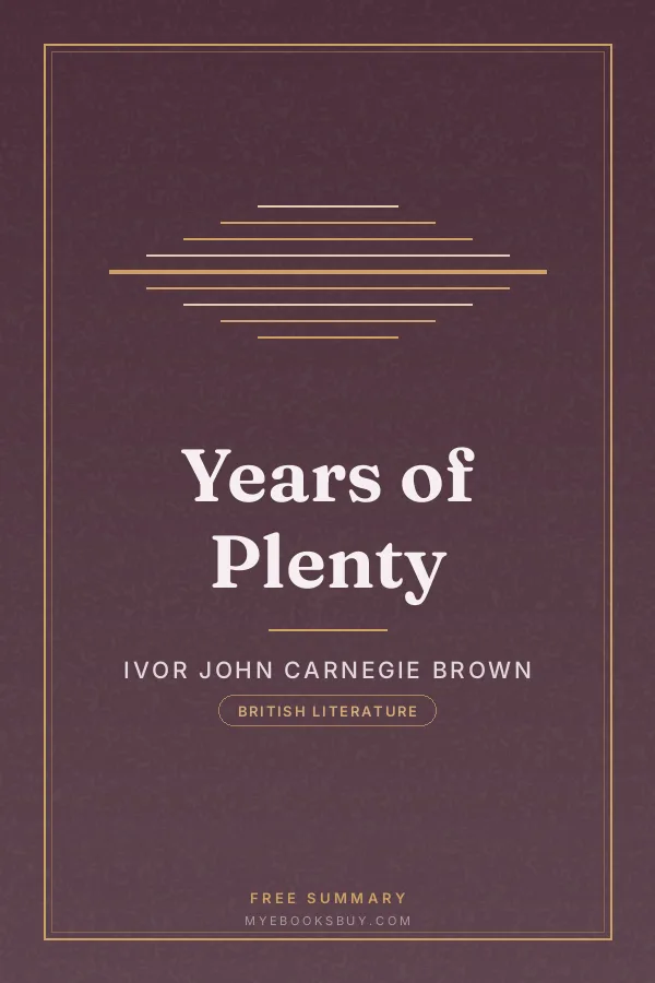 Cover of Years of Plenty