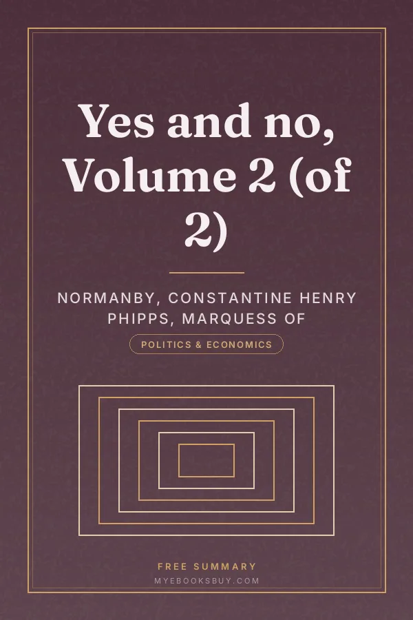 Cover of Yes and no, Volume 2 (of 2)