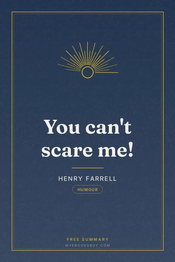 Cover of You can't scare me!