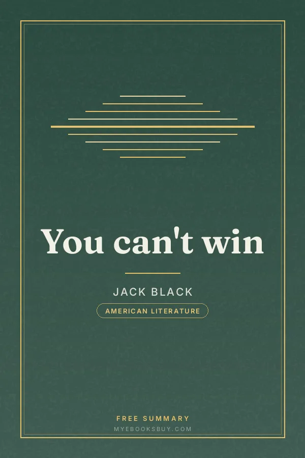 Cover of You can't win