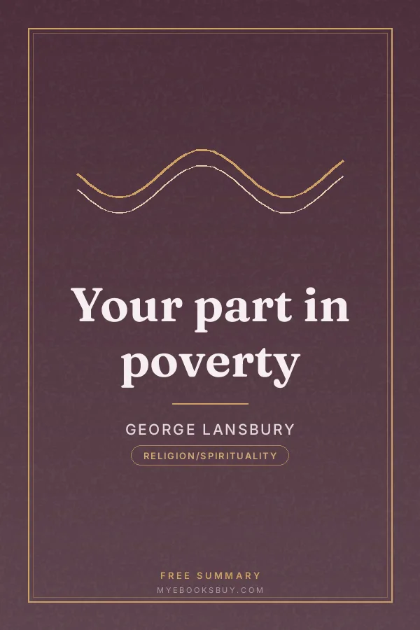 Cover of Your part in poverty