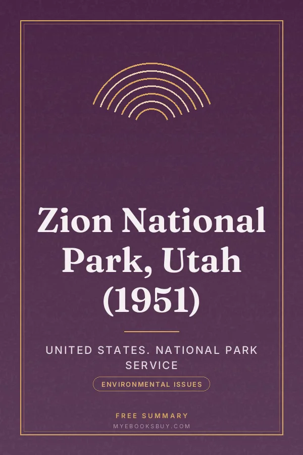 Cover of Zion National Park, Utah (1951)
